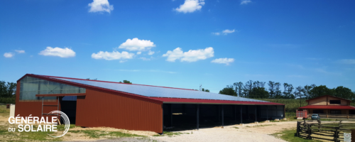 Manège Equestre Photovoltaïque Ranch cow sense - Générale du Solaire