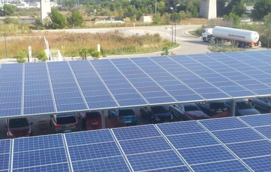 Ombrières photovoltaïques de parking Martigues - Générale du Solaire