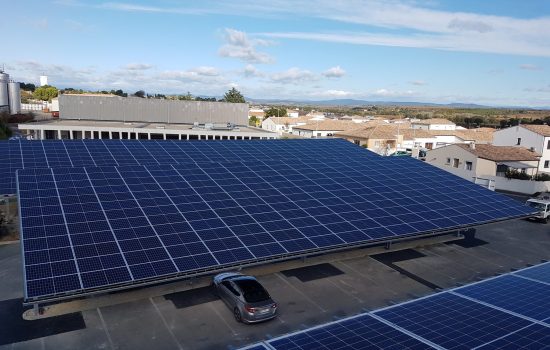 Ombrières Photovoltaïques de parking Servian - Générale du Solaire