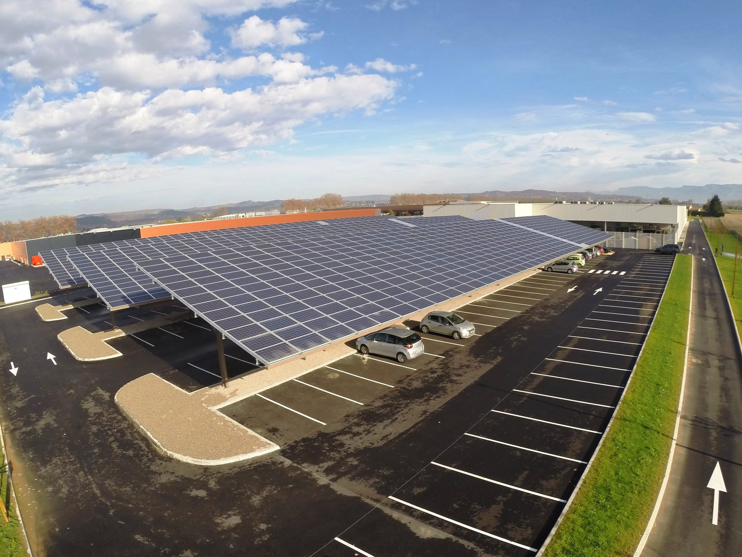 Ombrière photovoltaïque Parc St Paul - Générale du Solaire